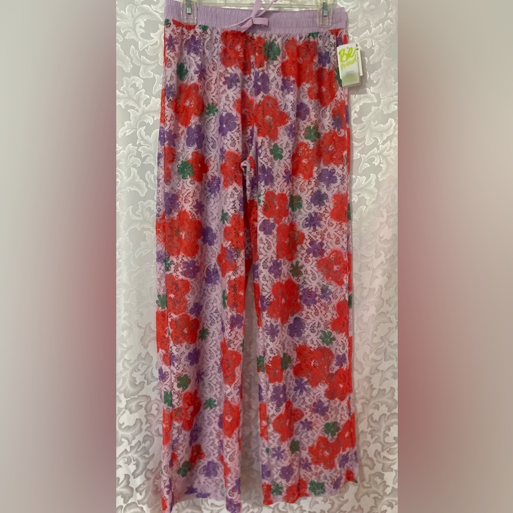 Nordstrom BP, Be Proud, Pride Gender Inclusive Sheer Lace Drawstring Pants, S